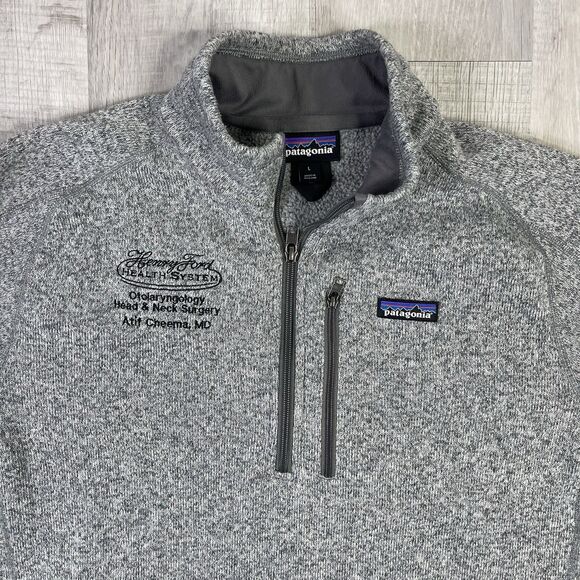 Patagonia Jacket Mens Large Gray Better Sweater Fleece Outdoors Hiking Camping O - Picture 4 of 9